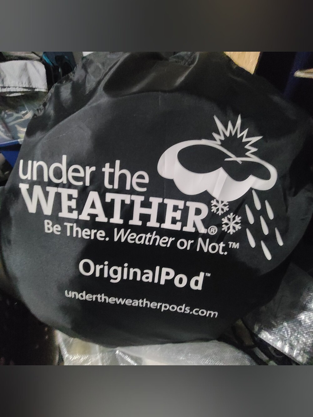 WeatherPod OriginalPod Pop-Up 1 Person Sports Sideline Pod Black